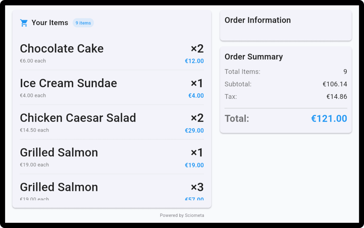 Customer Display System Interface