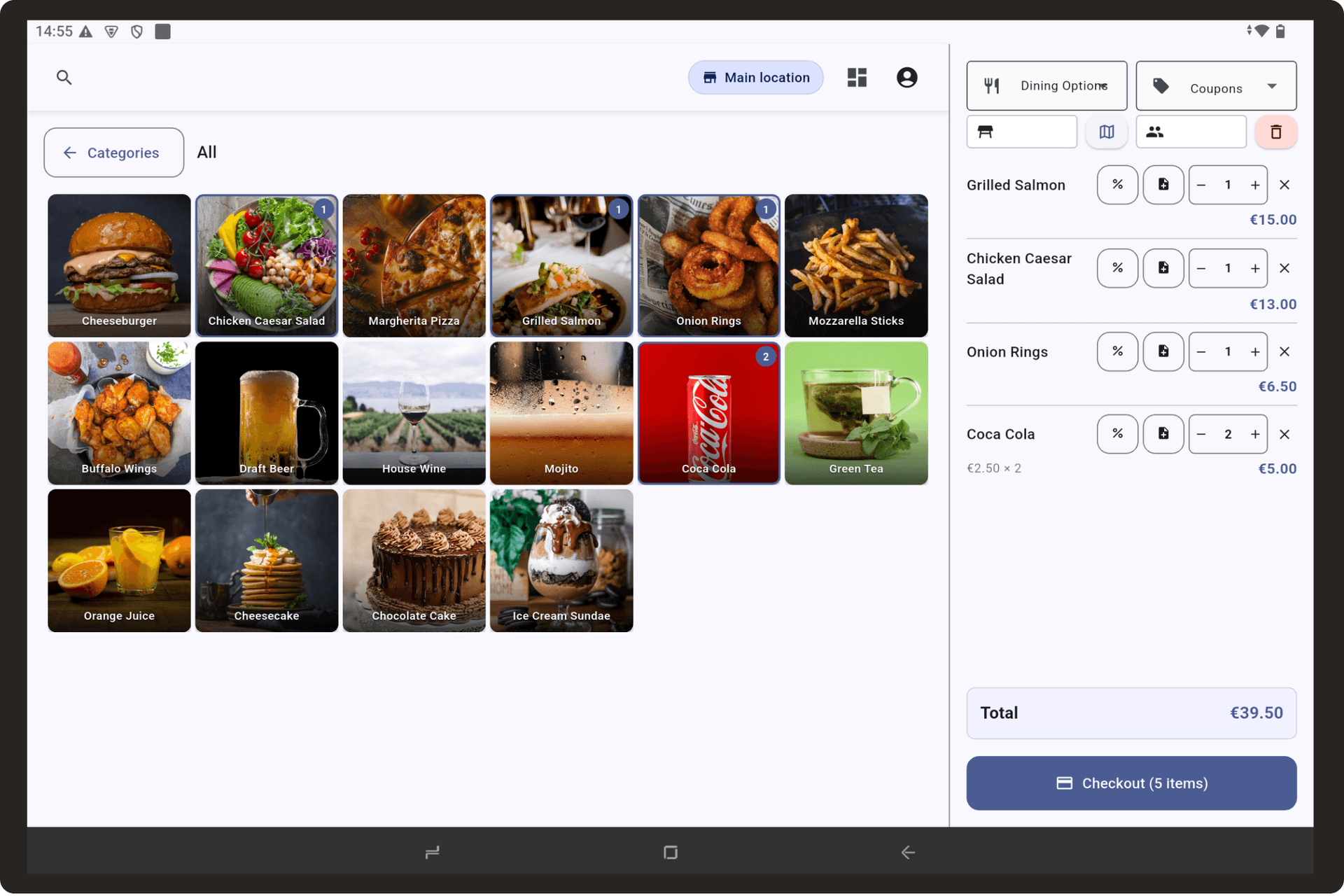 Sciometa POS System Interface