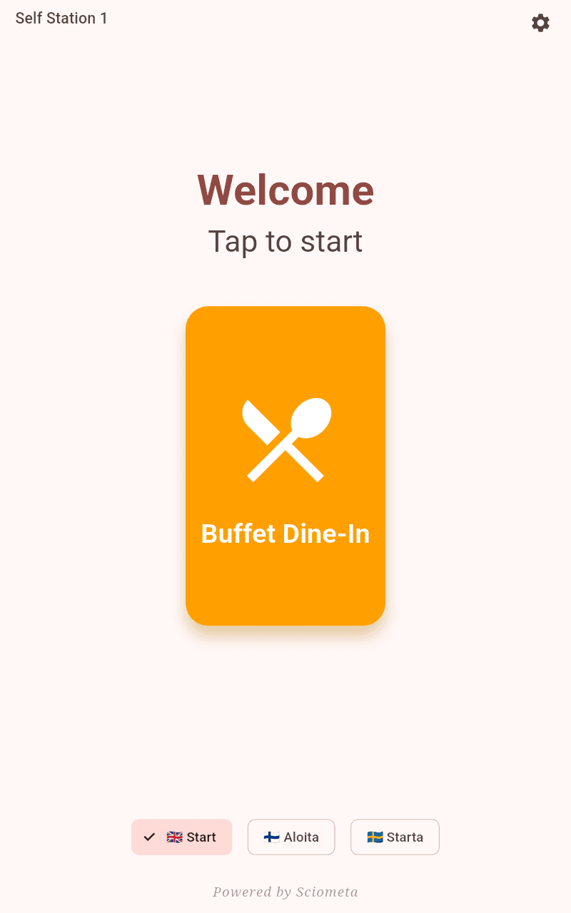 Buffet Dine-In Screen