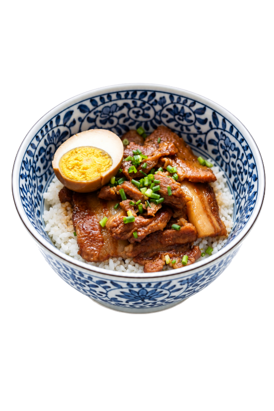 Sweet Soy Braised Pork Belly Bowl