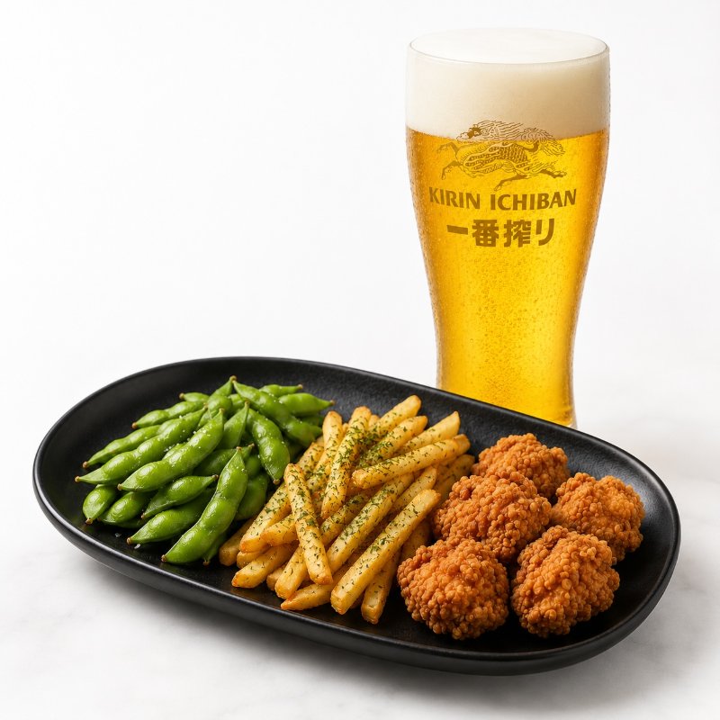 Karaage Fries Beer Set