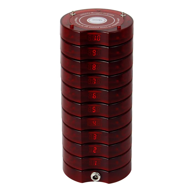 Wireless pager queuing set